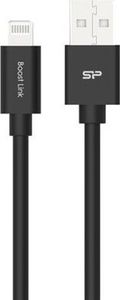 Kabel USB Silicon Power USB-A - Lightning 1 m Czarny (SP1M0ASYLK15AL1K) 1