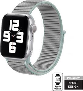 Crong Pasek sportowy Crong Nylon do Apple Watch 38/40mm (Pastel Grey) 1