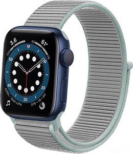 Crong Pasek sportowy Crong Nylon do Apple Watch 38/40mm (Pastel Grey) 5