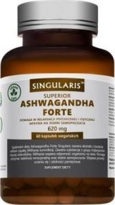 Singularis-Herbs Singularis Superior, Ashwagandha Forte 620 mg, 60 kapsułek - Długi termin ważności! 1