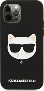 Karl Lagerfeld Karl Lagerfeld KLHCP12MSLCHBK iPhone 12/12 Pro 6,1" hardcase czarny/black Silicone Choupette 3