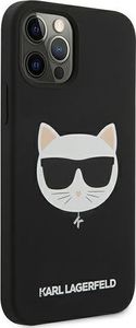 Karl Lagerfeld Karl Lagerfeld KLHCP12MSLCHBK iPhone 12/12 Pro 6,1" hardcase czarny/black Silicone Choupette 4