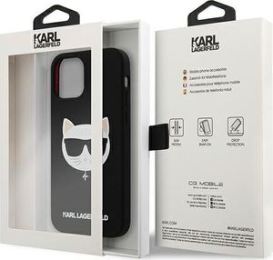 Karl Lagerfeld Karl Lagerfeld KLHCP12MSLCHBK iPhone 12/12 Pro 6,1" hardcase czarny/black Silicone Choupette 8
