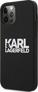 Karl Lagerfeld Karl Lagerfeld KLHCP12LSLKLRBK iPhone 12 Pro Max 6,7" Silicone Stack Logo czarny/black 2