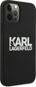 Karl Lagerfeld Karl Lagerfeld KLHCP12LSLKLRBK iPhone 12 Pro Max 6,7" Silicone Stack Logo czarny/black 4