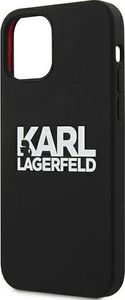 Karl Lagerfeld Karl Lagerfeld KLHCP12LSLKLRBK iPhone 12 Pro Max 6,7" Silicone Stack Logo czarny/black 6