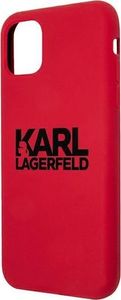 Karl Lagerfeld Karl Lagerfeld KLHCN61SLKLRE iPhone 11 Silicone Stack Logo czerwony/red 6