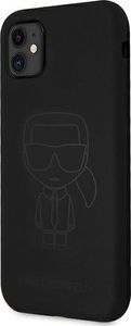 Karl Lagerfeld Karl Lagerfeld KLHCN61SILTTBK iPhone 11 Silicone Ikonik Outline czarny/black 2