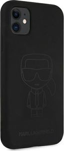 Karl Lagerfeld Karl Lagerfeld KLHCN61SILTTBK iPhone 11 Silicone Ikonik Outline czarny/black 4