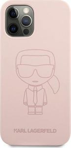 Karl Lagerfeld Karl Lagerfeld KLHCP12LSILTTPI iPhone 12 Pro Max 6,7" Silicone Ikonik Outline różowy/pink 3