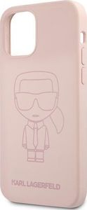Karl Lagerfeld Karl Lagerfeld KLHCP12LSILTTPI iPhone 12 Pro Max 6,7" Silicone Ikonik Outline różowy/pink 6