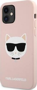 Karl Lagerfeld Karl Lagerfeld KLHCP12SSLCHLP iPhone 12 mini 5,4" hardcase jasno różowy/light pink Silicone Choupette 2