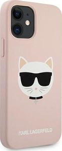 Karl Lagerfeld Karl Lagerfeld KLHCP12SSLCHLP iPhone 12 mini 5,4" hardcase jasno różowy/light pink Silicone Choupette 4