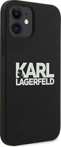 Karl Lagerfeld Karl Lagerfeld KLHCP12SSLKLRBK iPhone 12 mini 5,4" Silicone Stack Logo czarny/black 4