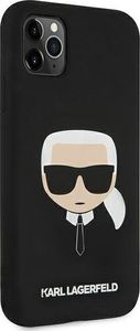 Karl Lagerfeld Karl Lagerfeld KLHCN58SLKHBK iPhone 11 Pro czarny/black hardcase Silicone Karl`s Head 4
