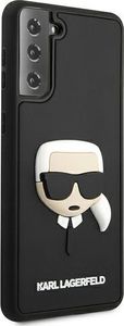 Karl Lagerfeld Karl Lagerfeld KLHCS21MKH3DBK S21+ G996 czarny/black hardcase 3D Rubber Karl`s Head 4