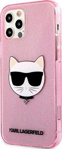 Karl Lagerfeld Karl Lagerfeld KLHCP12LCHTUGLP iPhone 12 Pro Max 6,7" różowy/pink hardcase Glitter Choupette 2