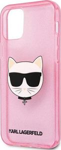 Karl Lagerfeld Karl Lagerfeld KLHCP12LCHTUGLP iPhone 12 Pro Max 6,7" różowy/pink hardcase Glitter Choupette 6