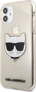 Karl Lagerfeld Karl Lagerfeld KLHCN61CHTUGLGO iPhone 11 złoty/gold hardcase Glitter Choupette 2