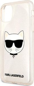 Karl Lagerfeld Karl Lagerfeld KLHCN61CHTUGLGO iPhone 11 złoty/gold hardcase Glitter Choupette 6