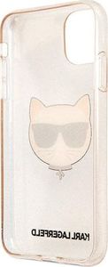 Karl Lagerfeld Karl Lagerfeld KLHCN61CHTUGLGO iPhone 11 złoty/gold hardcase Glitter Choupette 7