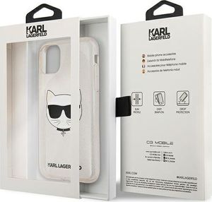 Karl Lagerfeld Karl Lagerfeld KLHCN61CHTUGLGO iPhone 11 złoty/gold hardcase Glitter Choupette 8