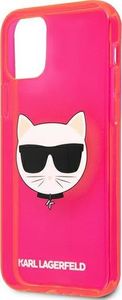 Karl Lagerfeld Karl Lagerfeld KLHCP12MCHTRP iPhone 12/12 Pro 6,1" różowy/pink hardcase Glitter Choupette Fluo 6