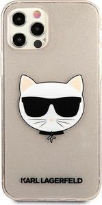 Karl Lagerfeld Karl Lagerfeld KLHCP12MCHTUGLGO iPhone 12/12 Pro 6,1" złoty/gold hardcase Glitter Choupette 3