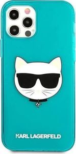 Karl Lagerfeld Karl Lagerfeld KLHCP12LCHTRB iPhone 12 Pro Max 6,7" niebieski/blue hardcase Glitter Choupette Fluo 3