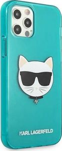 Karl Lagerfeld Karl Lagerfeld KLHCP12LCHTRB iPhone 12 Pro Max 6,7" niebieski/blue hardcase Glitter Choupette Fluo 4