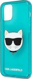 Karl Lagerfeld Karl Lagerfeld KLHCP12LCHTRB iPhone 12 Pro Max 6,7" niebieski/blue hardcase Glitter Choupette Fluo 6