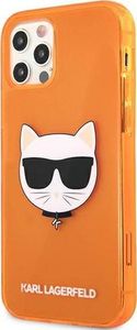 Karl Lagerfeld Karl Lagerfeld KLHCP12LCHTRO iPhone 12 Pro Max 6,7" pomarańczowy/orange hardcase Glitter Choupette Fluo 2