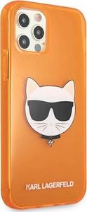 Karl Lagerfeld Karl Lagerfeld KLHCP12LCHTRO iPhone 12 Pro Max 6,7" pomarańczowy/orange hardcase Glitter Choupette Fluo 4