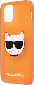 Karl Lagerfeld Karl Lagerfeld KLHCP12LCHTRO iPhone 12 Pro Max 6,7" pomarańczowy/orange hardcase Glitter Choupette Fluo 6