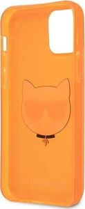 Karl Lagerfeld Karl Lagerfeld KLHCP12LCHTRO iPhone 12 Pro Max 6,7" pomarańczowy/orange hardcase Glitter Choupette Fluo 7