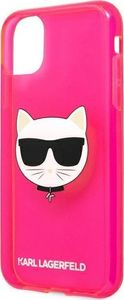 Karl Lagerfeld Karl Lagerfeld KLHCN61CHTRP iPhone 11 różowy/pink hardcase Glitter Choupette Fluo 6
