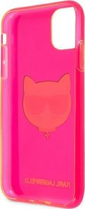 Karl Lagerfeld Karl Lagerfeld KLHCN61CHTRP iPhone 11 różowy/pink hardcase Glitter Choupette Fluo 7