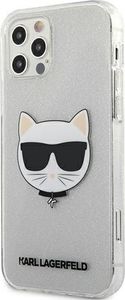 Karl Lagerfeld Karl Lagerfeld KLHCP12MCHTUGLS iPhone 12/12 Pro 6,1" srebrny/silver hardcase Glitter Choupette 2