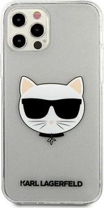 Karl Lagerfeld Karl Lagerfeld KLHCP12MCHTUGLS iPhone 12/12 Pro 6,1" srebrny/silver hardcase Glitter Choupette 3