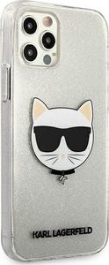 Karl Lagerfeld Karl Lagerfeld KLHCP12MCHTUGLS iPhone 12/12 Pro 6,1" srebrny/silver hardcase Glitter Choupette 4