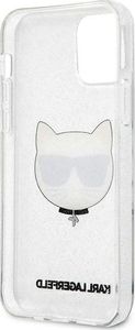 Karl Lagerfeld Karl Lagerfeld KLHCP12MCHTUGLS iPhone 12/12 Pro 6,1" srebrny/silver hardcase Glitter Choupette 7