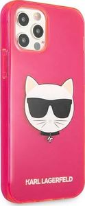 Karl Lagerfeld Karl Lagerfeld KLHCP12LCHTRP iPhone 12 Pro Max 6,7" różowy/pink hardcase Glitter Choupette Fluo 4