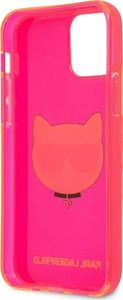 Karl Lagerfeld Karl Lagerfeld KLHCP12LCHTRP iPhone 12 Pro Max 6,7" różowy/pink hardcase Glitter Choupette Fluo 7