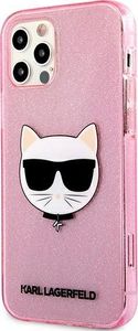 Karl Lagerfeld Karl Lagerfeld KLHCP12MCHTUGLP iPhone 12/12 Pro 6,1" różowy/pink hardcase Glitter Choupette 2