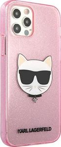 Karl Lagerfeld Karl Lagerfeld KLHCP12MCHTUGLP iPhone 12/12 Pro 6,1" różowy/pink hardcase Glitter Choupette 4