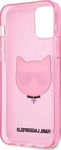 Karl Lagerfeld Karl Lagerfeld KLHCP12MCHTUGLP iPhone 12/12 Pro 6,1" różowy/pink hardcase Glitter Choupette 7