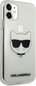 Karl Lagerfeld Karl Lagerfeld KLHCN61CHTUGLS iPhone 11 srebrny/silver hardcase Glitter Choupette 4