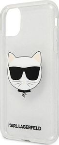 Karl Lagerfeld Karl Lagerfeld KLHCN61CHTUGLS iPhone 11 srebrny/silver hardcase Glitter Choupette 6