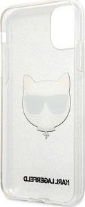 Karl Lagerfeld Karl Lagerfeld KLHCN61CHTUGLS iPhone 11 srebrny/silver hardcase Glitter Choupette 7