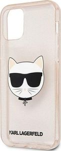Karl Lagerfeld Karl Lagerfeld KLHCP12SCHTUGLGO iPhone 12 mini 5,4" złoty/gold hardcase Glitter Choupette 6